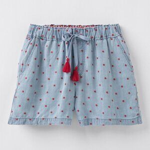 NWT Matilda Jane Enchanted Garden Cameron Chambray Dobby Shorts Size Small S
